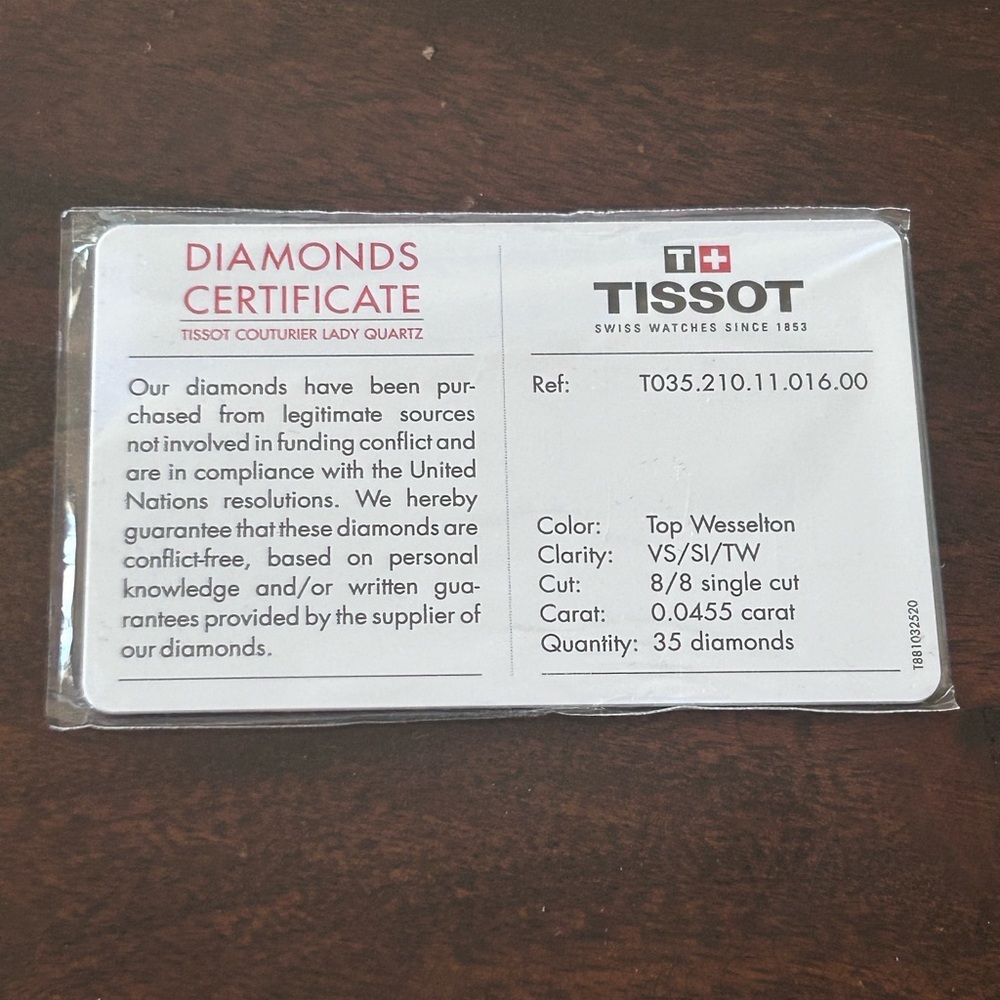 Tissot ladies quartz and diamond watch - Picture 2 of 10